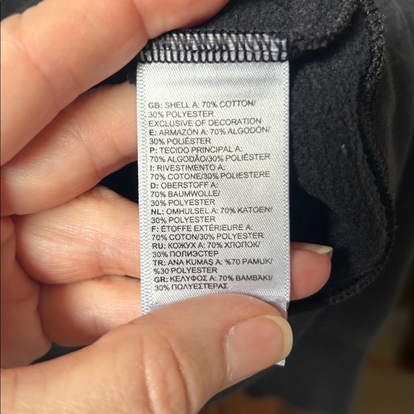 Black Ladies The North Face Sweatshirt with Hood - Picture 6 of 8